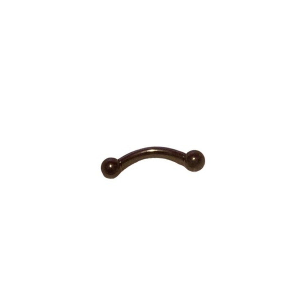 Internally Threaded Curved Titanium Barbells/Eyebrow Rings‎ 14 Gauge